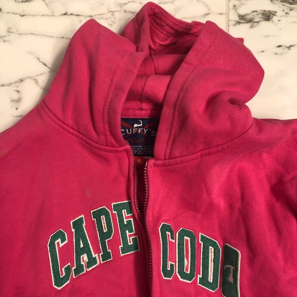 Cuffys Cape Cod hoodie pink girls size 16